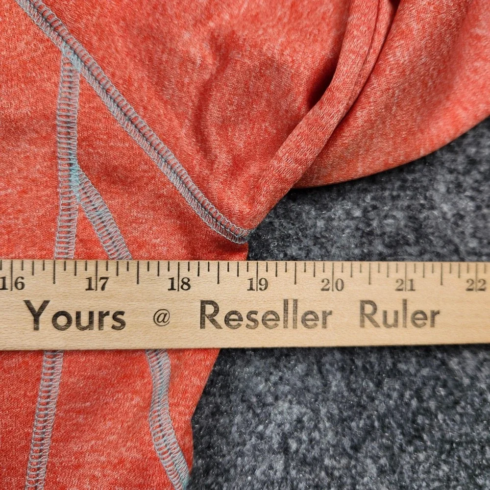 Harley-Davidson Performace Sweatshirt Womens Medium Orange Zip Lightweight Jaket